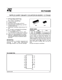 Datasheet HCF4040 manufacturer STMicroelectronics
